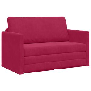 vidaXL Soffs&auml;ng Vinr&ouml;d 124 x 71 x 78 cm Sammet
