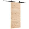 vidaXL Skjutd&ouml;rr 80 x 208 cm Massiv furu Naturlig