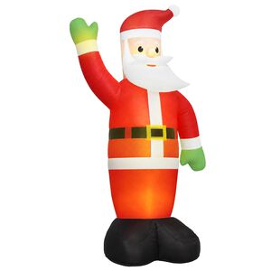 vidaXL Uppbl&aring;sbar jultomte med LED IP44 3 m