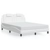 vidaXL Bed Frame "Viana" without Mattress White 140x200 cm Faux Leather