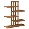 vidaXL V&auml;xtst&auml;ll Naturlig 93 x 25 x 114,5 cm Massivt Akaciatr&auml;
