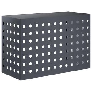vidaXL T&auml;ckning f&ouml;r Luftkonditionering Antracit 90 x 40 x 60 cm St&aring;l