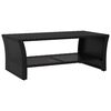 vidaXL Soffbord svart 100x50x40 cm konstrotting