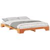 vidaXL S&auml;ngram Brun 160 x 210 cm Massiv furu