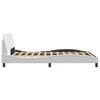 vidaXL Bed Frame "Dover" White 120x200 cm Faux Leather