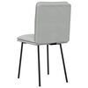 vidaXL Matstolar 4 st ljusgrå sammet