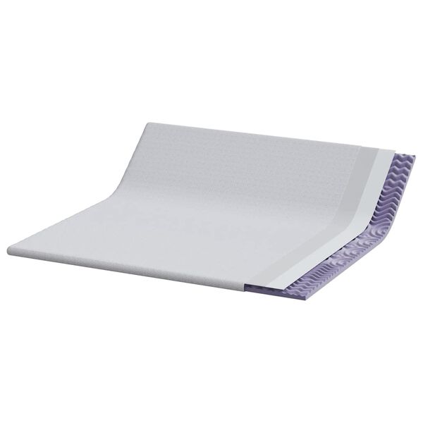 vidaXL Madrasskydd Vit 180 x 200 x 6 cm Jacquard tyg