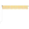 vidaXL Automatisk markis med vindsensor & LED 400x300 cm gul/vit