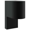 vidaXL Utomhus v&auml;gglampa Svart 12 x 7 x 15 cm Rostfritt st&aring;l