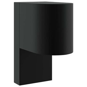 vidaXL Utomhus v&auml;gglampa Svart 12 x 7 x 15 cm Rostfritt st&aring;l