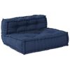 vidaXL Modulär soffa 3 pcs Indigo tyg