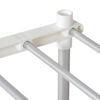 vidaXL Tubular Shelf med lagring Vit 43 x 27 x 90 cm Aluminium