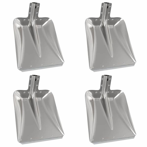 vidaXL Skyffelhuvud 4 pcs Silver 45 x 38 cm Aluminium