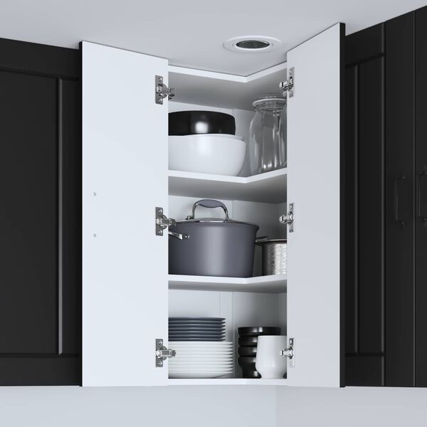 vidaXL K&ouml;kssk&aring;p Svart 57 x 57 x 80 cm Konstruerat tr&auml;