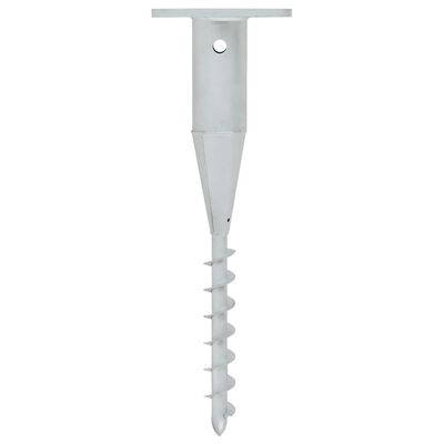 vidaXL Markfäste för parasoll med stång 16x16x52 cm stål