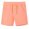 Barnshorts med snöre neon orange 140