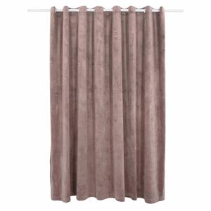 vidaXL M&ouml;rkl&auml;ggningsgardin m. metallringar sammet antikrosa 290x245 cm