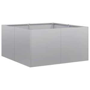 vidaXL Planteringsk&auml;rl 80x80x40 cm galvaniserat st&aring;l