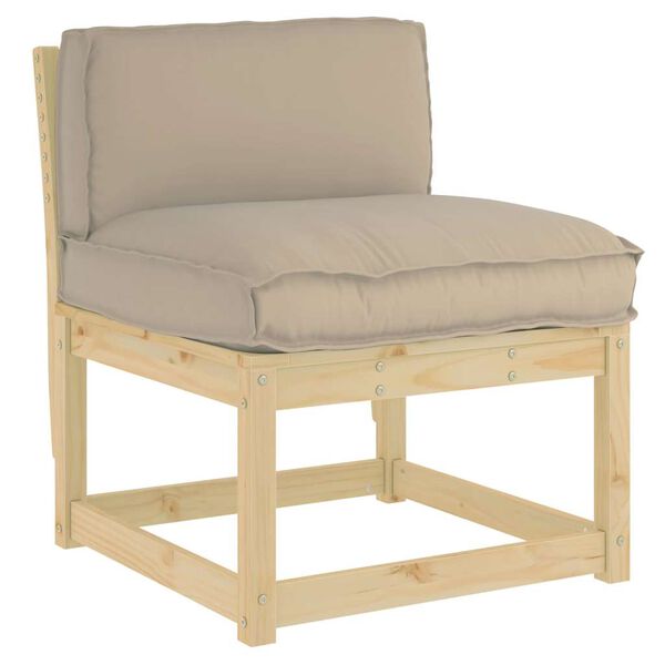 vidaXL Kudde Taupe 70 x 40 x 12 cm Oxford Tyg