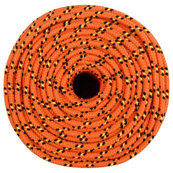 vidaXL B&aring;tlina orange 6 mm 250 m polypropylen