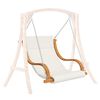 vidaXL Hängstol utan gungställning med dyna böjträ