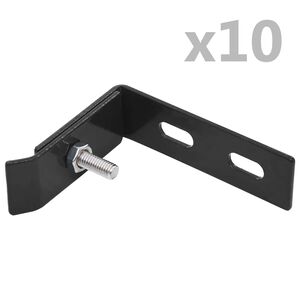 vidaXL H&ouml;rnkoppling 10 set antracit