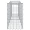 vidaXL Gabioner bågformade 25 st 400x50x80/100 cm galvaniserat järn