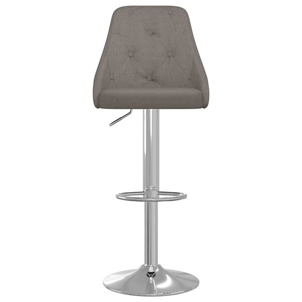 vidaXL Barstolar 2 st mörkgrå tyg