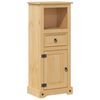 vidaXL Badrumssk&aring;p Corona 45x33x110 cm massiv furu