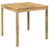 vidaXL Tr&auml;dg&aring;rds Middagsbord Vit 80 x 80,5 x 75 cm Massivt Akaciatr&auml;