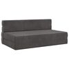vidaXL F&auml;llbar Soffbed M&ouml;rkgr&aring; 152 x 86,5 x 60 cm Tyg