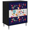 vidaXL Kommode MAINZ Blomm&ouml;nster 66 x 36,5 x 76 cm Konstruerat tr&auml;