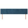 vidaXL Sänggavel med kanter mörkblå 163x16x78/88 cm sammet