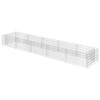 vidaXL Planteringsgabion upph&ouml;jd galvaniserat st&aring;l 450x90x50 cm