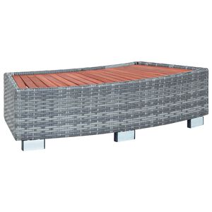 vidaXL Spatrappa gr&aring; konstrotting 92x45x25 cm