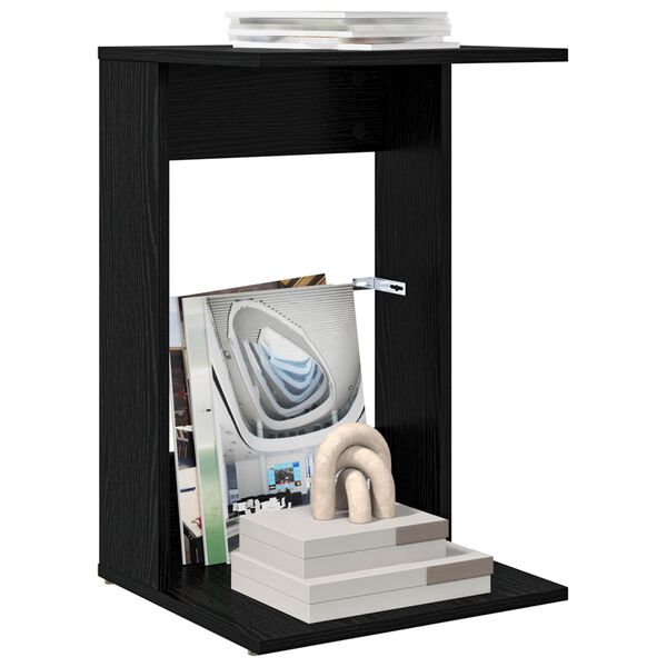 vidaXL Sidobord Svart Ek 40 x 38 x 62,5 cm Konstruerat tr&auml;