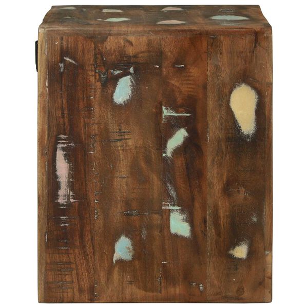 vidaXL TV Enheter med hylla 2 pcs Flerf&auml;rgsdesign Solid &aring;tervunnen tr&auml;