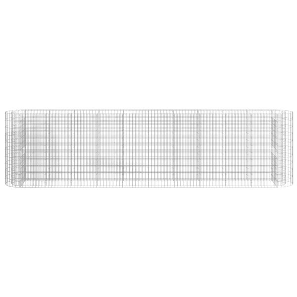 vidaXL Planteringsgabion galvaniserat järn 400x50x100 cm