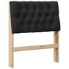 vidaXL Kl&auml;dd s&auml;nggavel Svart 80 cm Massiv furu