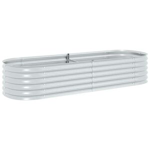 vidaXL Odlingsl&aring;da upph&ouml;jd galvaniserat st&aring;l 240x80x44 cm silver