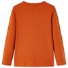 T-shirt med l&aring;nga &auml;rmar f&ouml;r barn ljusorange 128