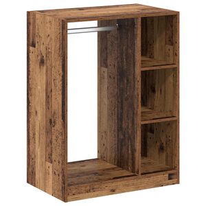 vidaXL Garderob Gammalt tr&auml; 77 x 48 x 102 cm Konstruerat tr&auml;