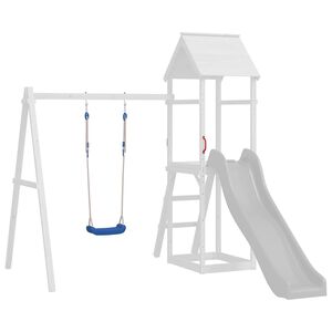 vidaXL Gungsitsar med rep 2 st bl&aring; 37x15 cm polyeten