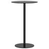 vidaXL Tr&auml;dg&aring;rdsbord rund svart &Oslash;60x105 cm st&aring;l