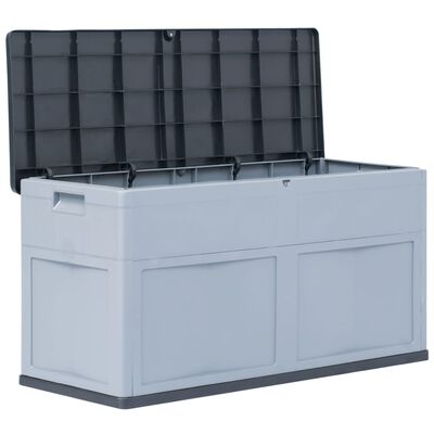 vidaXL Dynbox 320 liter grå svart