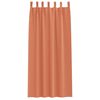 vidaXL M&ouml;rkl&auml;ggningsgardiner med Ringar 2 pcs Terracotta 245 x 140 cm