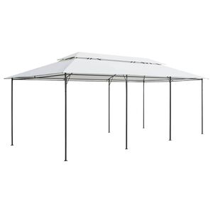 vidaXL Paviljong 600x298x270 cm vit 180g/m&sup2;