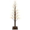 vidaXL Starburst-julgran Brun 17 x 17 x 120 cm Plast 240 LED-lampor
