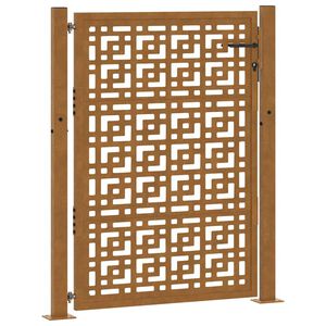 vidaXL Tr&auml;dg&aring;rdsgrind 100x125 cm v&auml;derbest&auml;ndig st&aring;lkorsdesign