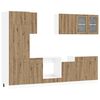 vidaXL K&ouml;ksenhet Lyon 8 pcs Artisan-ek Konstruerat tr&auml;